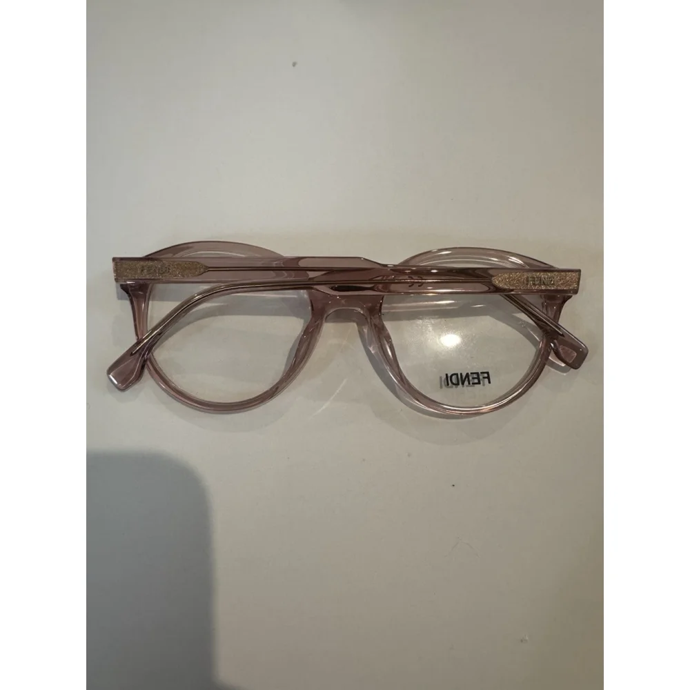 Fendi Pink Eyeglasses FE50015I 51-19 140 Made In Italy Women's